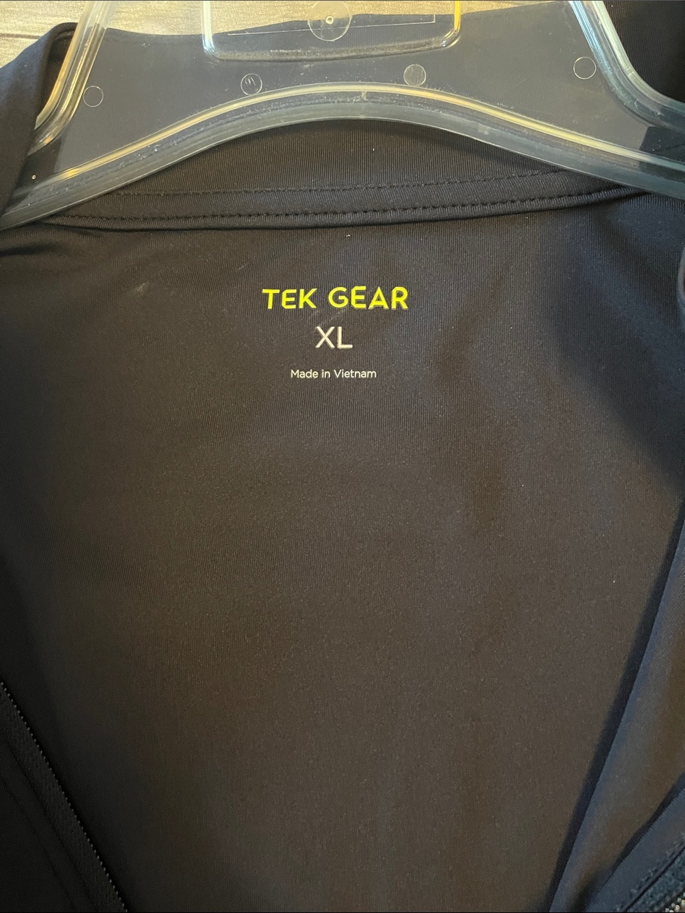 Men’s Tek Gear Full Zip Dry Tek Jacket Black Moisture Wicking XL - Picture 4 of 7